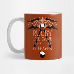 Rugby Game Played In Heaven 4 Mug